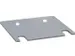 onderlegplaat,v. staanderframe,LxB 120x130mm,dikte 3mm