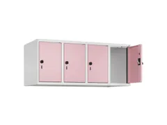 opzetkast,v. locker,4vak.,vak B 300mm,HxBxD 500x1200x500mm