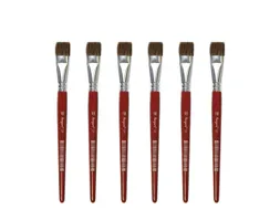 Penseel Kangaro Serie 121 plat Nr. 18 geitenhaar doos 6 stuks