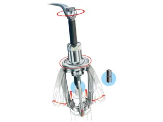 1.09/1 Trekker TWIST+PULL 3-armig met draaisluiting 30x130mm - 2