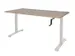 Bureau Assis-debout Dextro Slinger Pieds T 140x80 Hav/ceris-cadre Blan