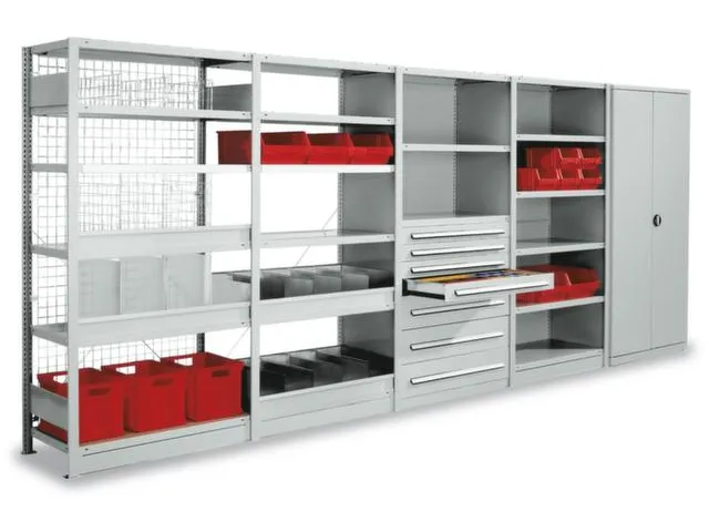 paroi latérale,p. rayonnage sans boulons,HxP 2500x400mm,galvanisé