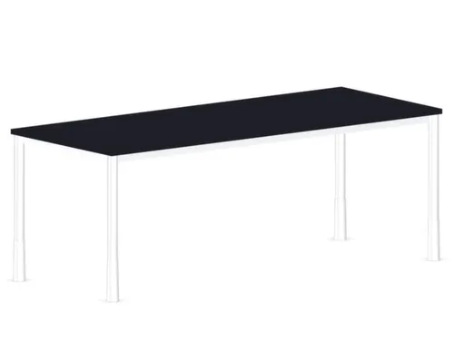 In hoogte verstelbaar bureau,HxBxD 720-840x2000x800mm,CC-zwart