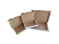 Brievenbusdoos onbedrukt bruin Enkelgolf E-golf 195x120x30mm