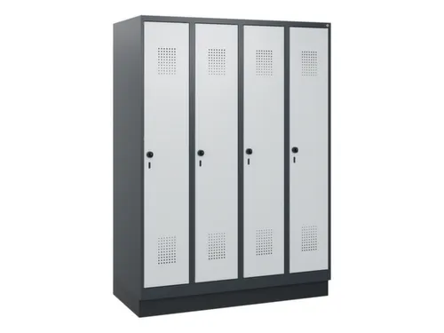 schoollocker,HxBxD 1630x1200x500mm,4vak,vak B 300mm,draaigrendel