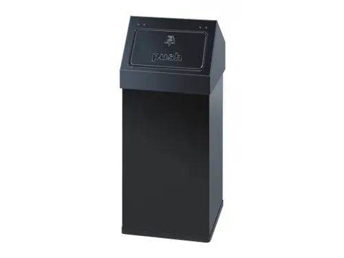 Carro-Push Afvalbak 55 Liter Zwart