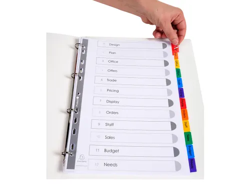 Intercal. Perso.Krea tabs carte bl A4 12P