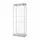 Glazen Vitrinekast LED Verlicht Dubbele Deur 80x40x200cm