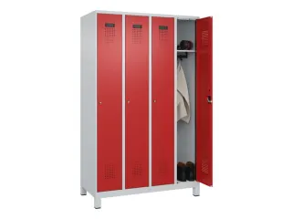 locker,HxBxD 1950x1200x500mm,4vak,vak B 300mm,cil.-slot,voeten - 1