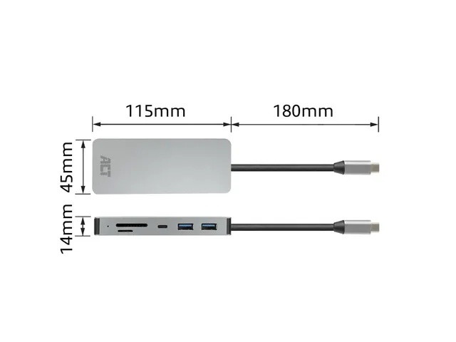 Dockingstation ACT USB-C 7-in-1