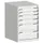 ladekast HxBxD 800x525x525mm 6laden romp RAL7035 front RAL7035