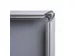 Cadre clipsable 100x140cm Profil 32mm Coins biseautés Argent