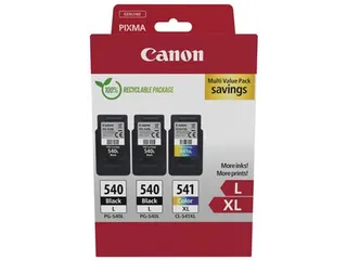 2x PG-540L + 1x CL-541XL inktcartridge 5224B017 4 kleuren - 2
