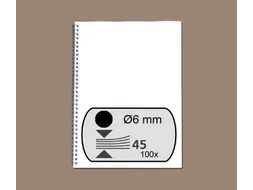 Draadrug Fellowes 6mm 34-rings A4 zwart 100stuks