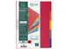 Tabbladen glanskarton 225g 5-delig A4 Assorti