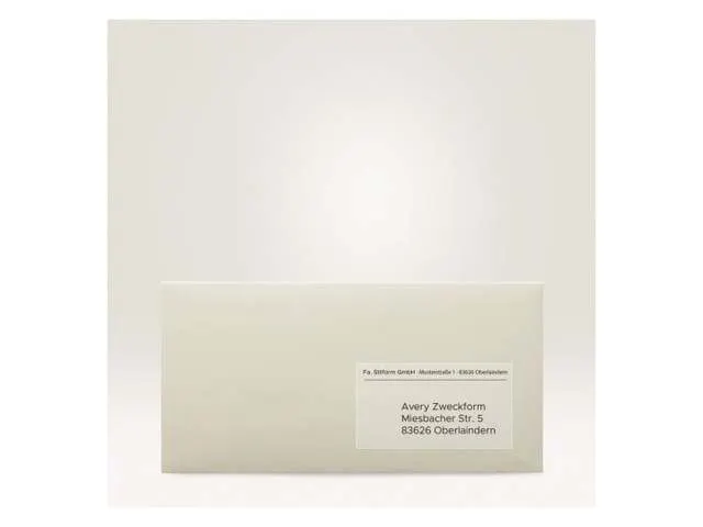 Adresetiket Avery J8560-25 63,5x38,1mm Transparant Inkjet 525 stuks