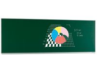 Schoolbord Enkelvlaksbord 100x200cm Krijtbord Magnetisch Groen emaille