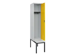 locker met bank,HxBxD 2120x400x815mm,1vak,vak B 400mm,cilinderslot - 1