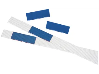 insteekbord,HxB 27x76mm,kunststof,blauw-transparant - 2