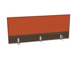 opzetpaneel bureau aanbouw achter NV bruin hickory oranje 1400mm