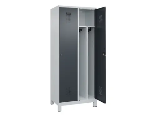 locker voor scheiding van kleding,HxBxD 1950x800x500mm,2vak