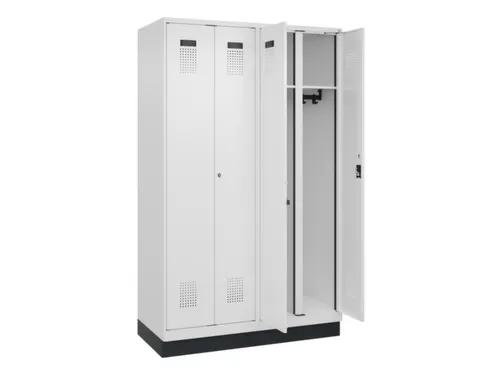 locker voor scheiding van kleding,HxBxD 1950x1200x500mm,4vak