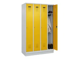 locker,HxBxD 1950x1200x500mm,4vak,vak B 300mm,cil.-slot,sokkel
