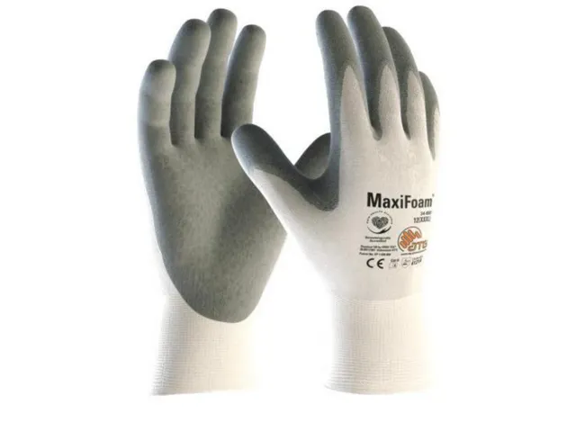 ATG MaxiFoam 34-800 precisie nitril handschoenen, maat 6, 12 paar
