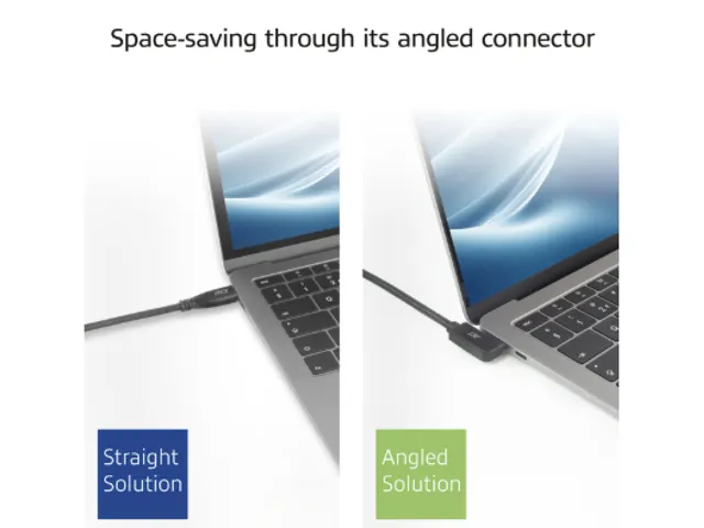 Kabel ACT USB-C hoek links/rechts 10Gbps 2m
