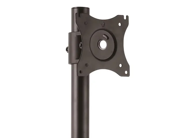 Support 2 écran Vertical Noir