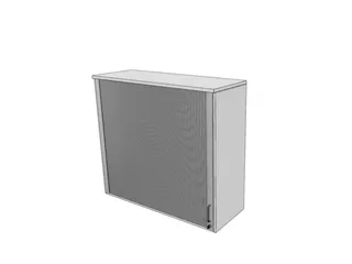 opzetkast,v. roldeurkast,HxBxD 1070x1200x445mm,roldeur,Bl-wit - 1