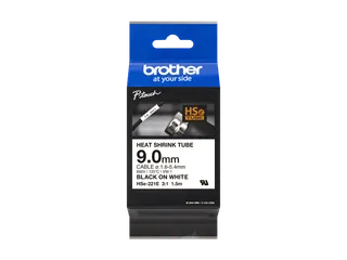 Brother HSe-221E krimpkous tapecassette zwart op wit - 1
