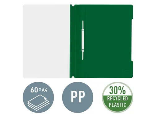 Snelhechter Leitz 4191 standaard A4 groen 30% gerecycled plastic