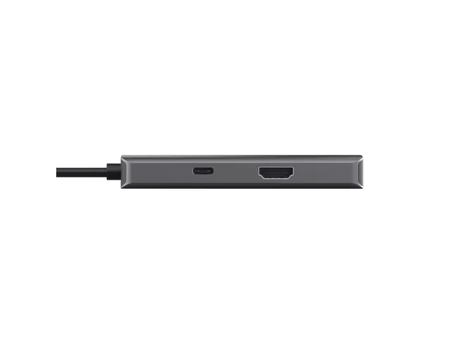 Adapter Trust Dalyx 6-in-1 USB-C multipoort grijs