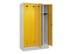 locker voor scheiding van kleding,HxBxD 1950x1200x500mm,4vak