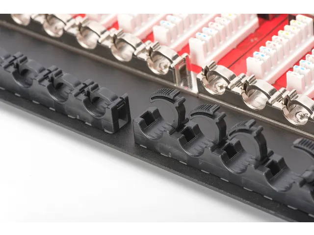 DIGITUS CAT 6, Klasse E High Denisity patchpaneel Afgeschermd Zwart