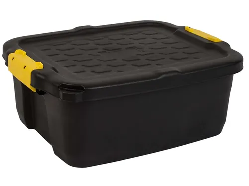 Opbergbox Bankers Box 24 liter met handgrepen robuust zwart