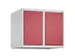 opzetkast,v. locker,2vak.,vak B 300mm,HxBxD 500x600x500mm,cilinderslot