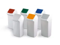 Afvalbak Durabin 40 Quare 40 Liter Wit
