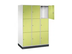 grootvolume-lockersysteem,HxBxD 1950x1220x600mm,3x3vakken,cil.-slot