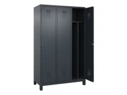 locker voor scheiding van kleding,HxBxD 1950x1200x500mm,3vak