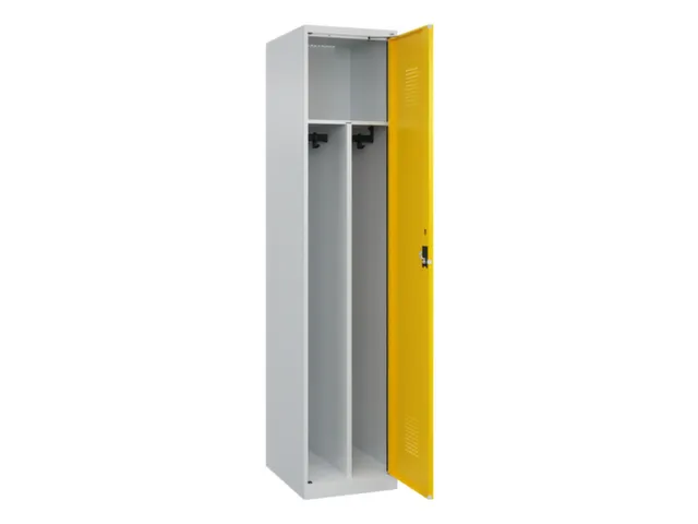 locker voor scheiding van kleding,HxBxD 1850x400x500mm,1vak