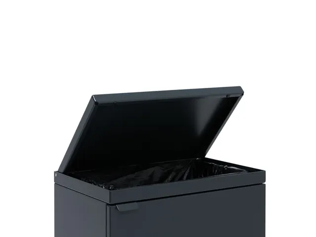 Bica 854 Afvalbak met deksel 95 Liter Zwart