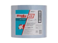 Wypall 7472 L20 poetsdoek rol 1-laags blauw 380 meter