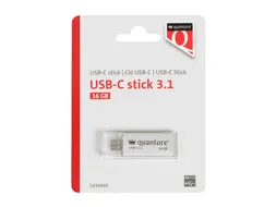 USB stick 3.1 Quantore USB-C 16GB zilver