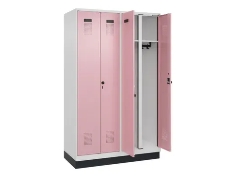 locker voor scheiding van kleding,HxBxD 1950x1200x500mm,4vak