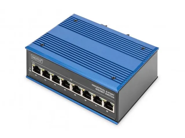 8-poorts Gigabit Ethernet-netwerkschakelaar, industrieel, onbeheerd