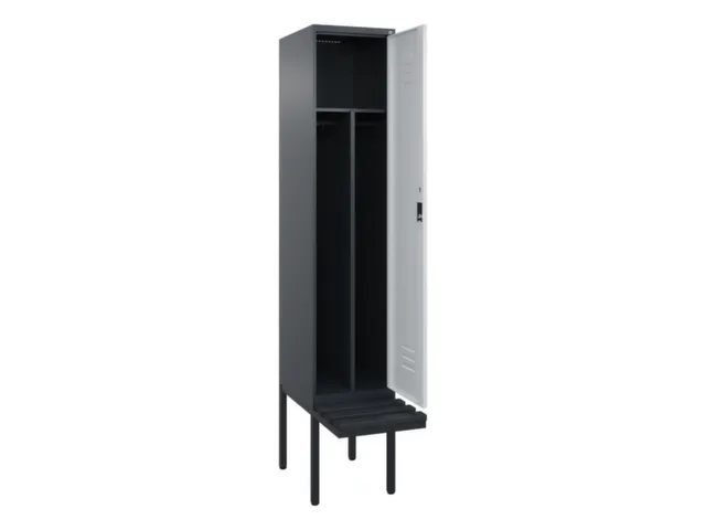 locker voor scheiding van kleding,HxBxD 2120x400x815mm,1vak