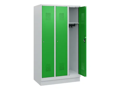 schoollocker,HxBxD 1630x900x500mm,3vak,vak B 300mm,cil.-slot,sokkel