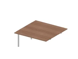Aanbouwtafel V. Benchtafel M. 4-Voet 730X1600X1600Mm Canaletto-hout
